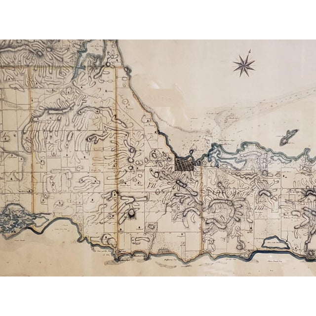 Large Vintage 1794 Danish Hand Colored Map of St. Croix For Sale In Denver - Image 6 of 13