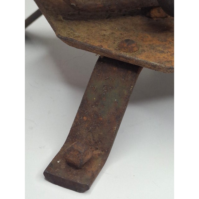 Rare 18th/19thC Hand-Forged Wrought Iron Wax Jack For Sale - Image 16 of 18