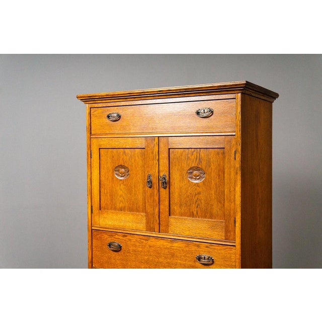 Tall Art Nouveau Chest of Drawers For Sale - Image 13 of 18