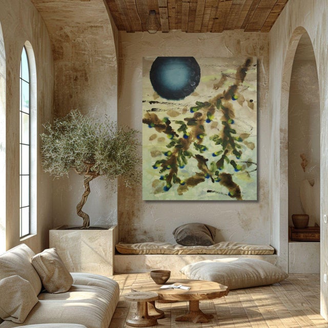 Painting title - "Feet Upon the Ground" :: 55"x43" :: mixed media on canvas :: by Mel Rea *This piece ships unstretched...