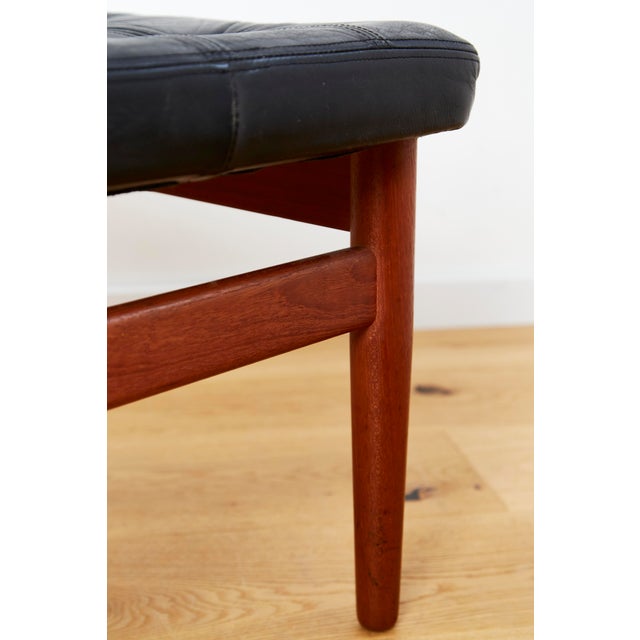 Wood FD 164 Ottoman by Arne Vodder for France & Son, 1960s For Sale - Image 7 of 11
