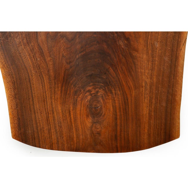 American Craft Live-Edge Walnut Coffee Table by Philip Andrews For Sale - Image 17 of 18