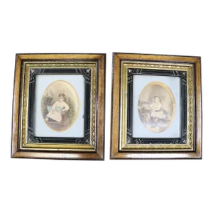 Victorian Oak Frames/Pair