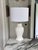 1980s Vintage Seashell White Ginger Jar Lamp For Sale - Image 5 of 11