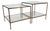 Brass and Glass Tables T12 by C. Corradi Dellacqua for Azucena, 1960s, Set of 2 For Sale