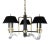 Vintage Art Deco Nulco Lighting Crystal Rams Horn Chandelier 9 Lights For Sale