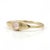 Contemporary Dainty Rose Quartz Eye Signet Ring | Minimalist Romantic Gemstone Ring Us 7 For Sale - Image 3 of 3