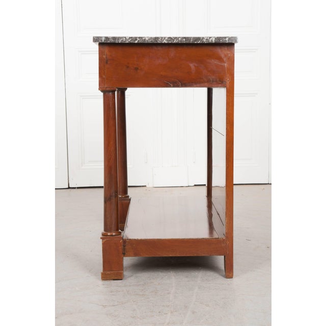19th Century French Empire Mahogany Console For Sale - Image 9 of 11