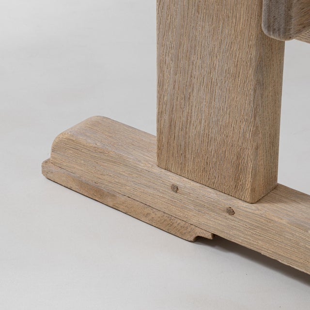 20th Century French Oak Trestle Dining Table For Sale - Image 12 of 18