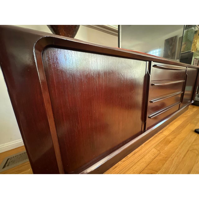 Wood 1960s Bernhard Pedersen Danish Teak Credenza | Vintage Scandinavian Sideboard For Sale - Image 7 of 9