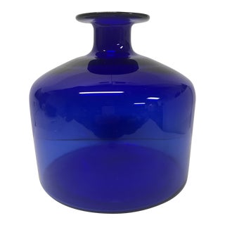 Blenko Cobalt Blue Vase For Sale