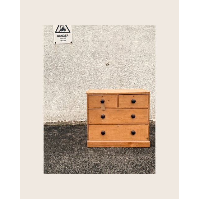 Victorian Pine Chest of Drawers, 1890s For Sale - Image 3 of 5