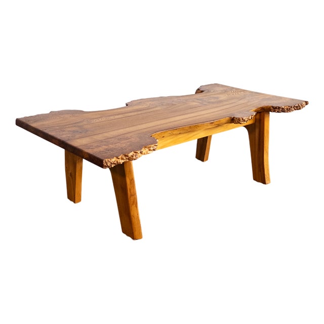 Sculptural Burl Wood Coffee Table by Söwe Konst, Sweden, 1970s For Sale