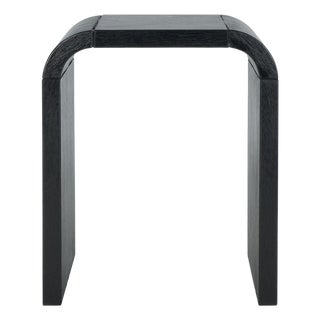 Liasonya Curved Waterfall Accent Table in Black For Sale
