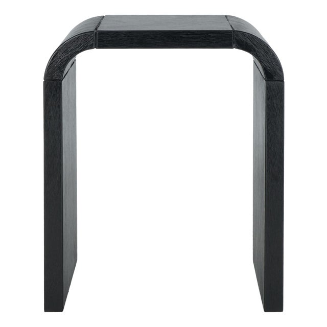 Liasonya Curved Waterfall Accent Table in Black For Sale