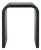 Liasonya Curved Waterfall Accent Table in Black For Sale