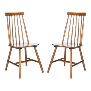 Priam Dining Chair - Walnut, Set of 2 For Sale