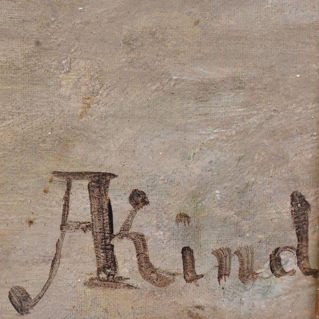 Auguste Kind, Lilac Flowers, 1890s, Oil on Canvas, Framed For Sale - Image 10 of 12