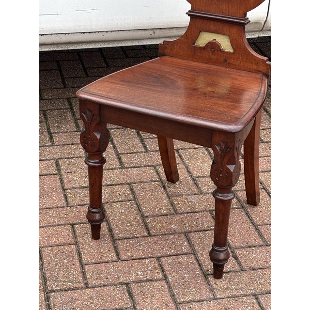 Victorian Mahogany Waiting Room Chair For Sale - Image 3 of 7