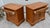 Brown Vintage Thomasville Pair of Traditional Americana Style Oak Nightstands For Sale - Image 8 of 12