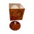 Mid Century Modern Tortoise Shell Effect Lucite Squared Ice Bucket For Sale - Image 4 of 7