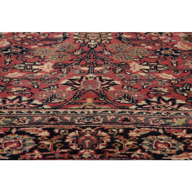 Mid 20th Century Vintage Red Persian Bijar Rug - 04'01 X 06'00 For Sale - Image 5 of 9