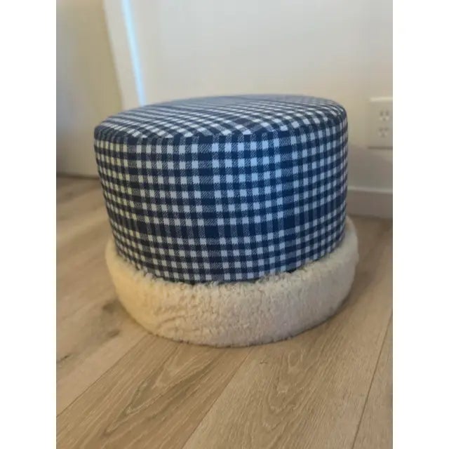 Contemporary Custom Upholstered Ottoman For Sale - Image 3 of 3