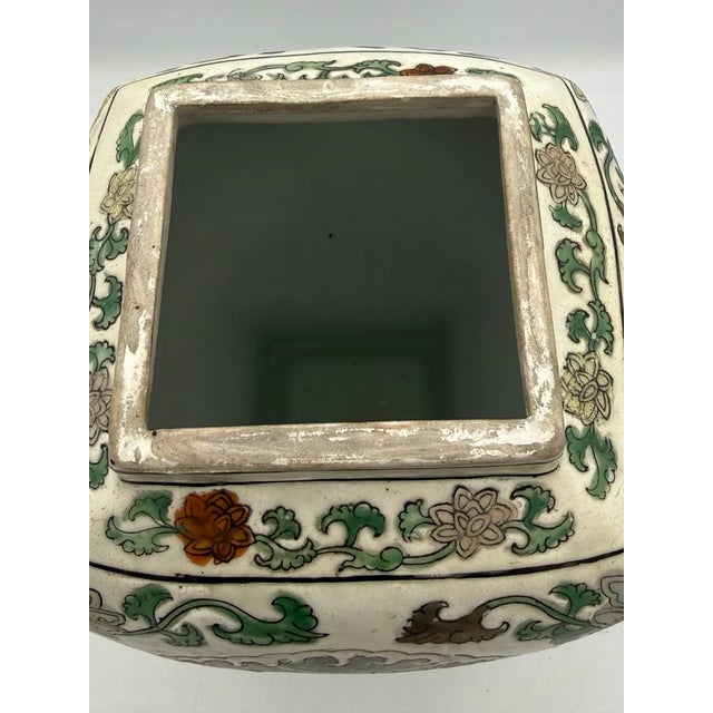 Asparagus Macau Ginger Jar Dragon Motif 12” For Sale - Image 8 of 9