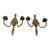 Pair of Solid Brass Antique Sconces For Sale