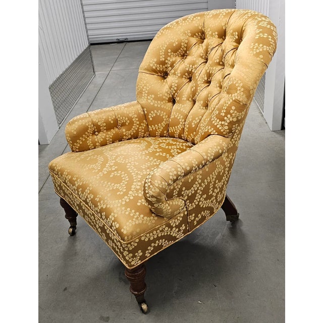 Antique victorian slipper chair 2025