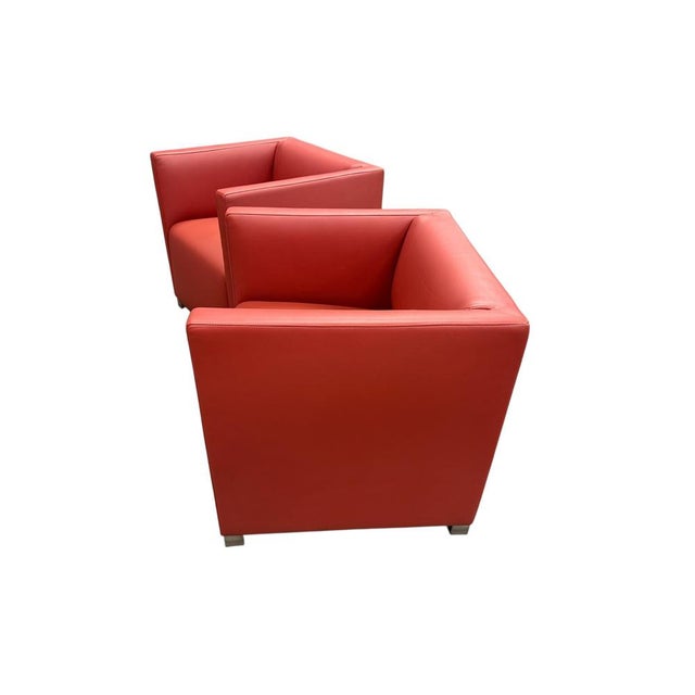 Postmodern Cubic Chairs by Paolo Piva for Wittmann, 1980s, Set of 2 For Sale - Image 3 of 7