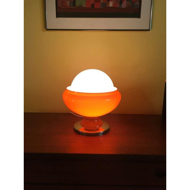 Italian 1970s Designer Table Lamp, Space Age Style. For Sale - Image 6 of 6