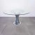 Metal Vintage Glass & Chrome Dining Table, 1970s For Sale - Image 7 of 7
