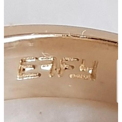 Vintage 14ct Yellow Gold Princess-Cut Diamond Four-Stone Ring, 1960s For Sale - Image 18 of 18