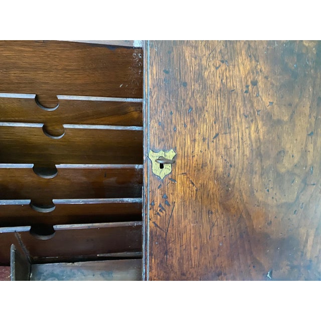 Antique English Letter Box With Lock and Key For Sale In Mobile - Image 6 of 10