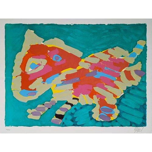 Karel Appel, Luminous Cat, 1978, LIthograph For Sale - Image 6 of 6