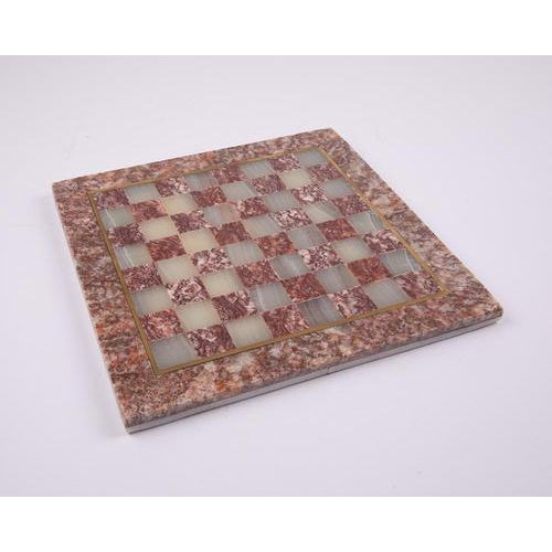 Mid-Century Marble Chess Set with Box For Sale - Image 3 of 14