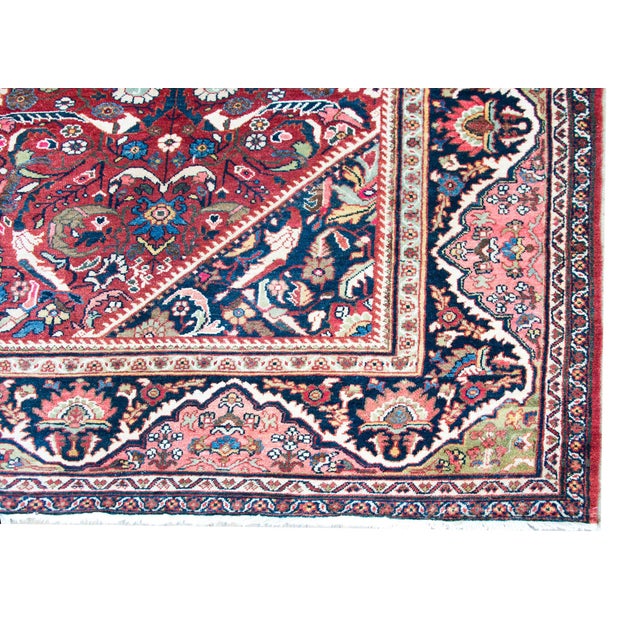 Early 20th Century Persian Mahal Rug For Sale - Image 4 of 16