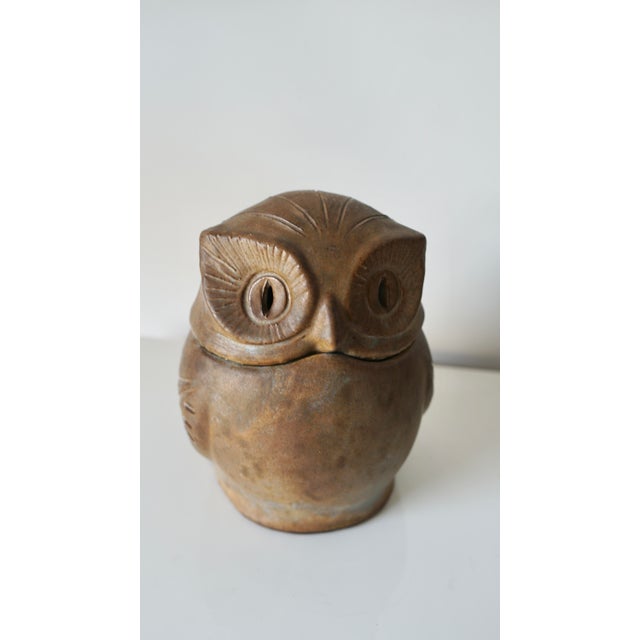 Ceramic Owl Sculpture by Agnès Escala, 1960s For Sale - Image 12 of 16