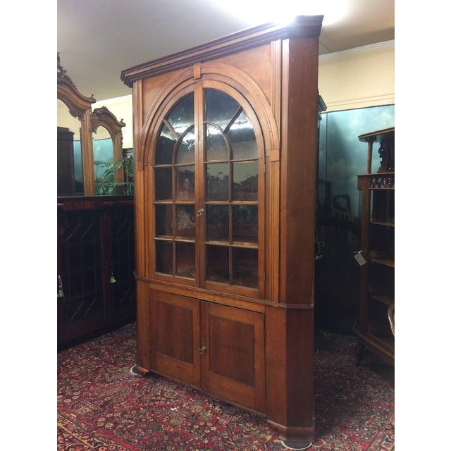 Item: Antique Cherry Corner Cupboard. Age & Condition: Circa 1840. Original finish. Some signs of character. Lights were...