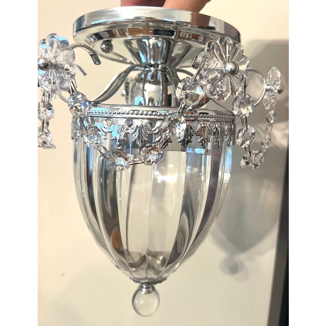 Schonbek Bagatelle Semi Flush Crystal Pendant For Sale In Chicago - Image 6 of 11