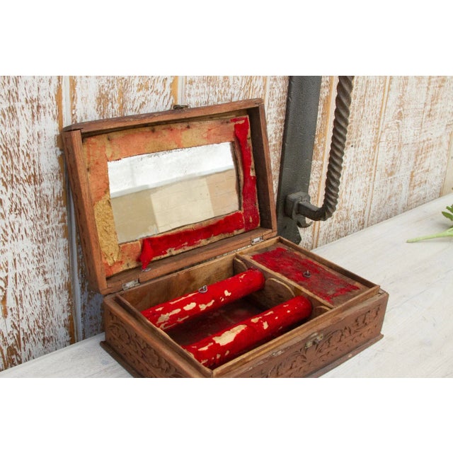 19th Century Antique Anglo Indian Carved Jewelry Box For Sale - Image 5 of 12