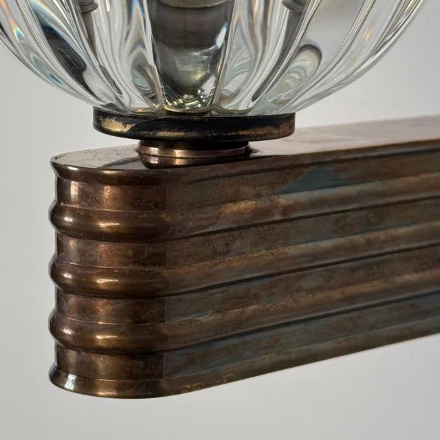 Large Wall Sconces by Ercole Barovier for Barovier & Toso, 1940s, Set of 2 For Sale - Image 15 of 17