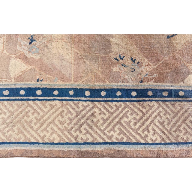 Textile Vintage 1920s Chinese Art Deco Rug Doris Leslie Blau For Sale - Image 7 of 9