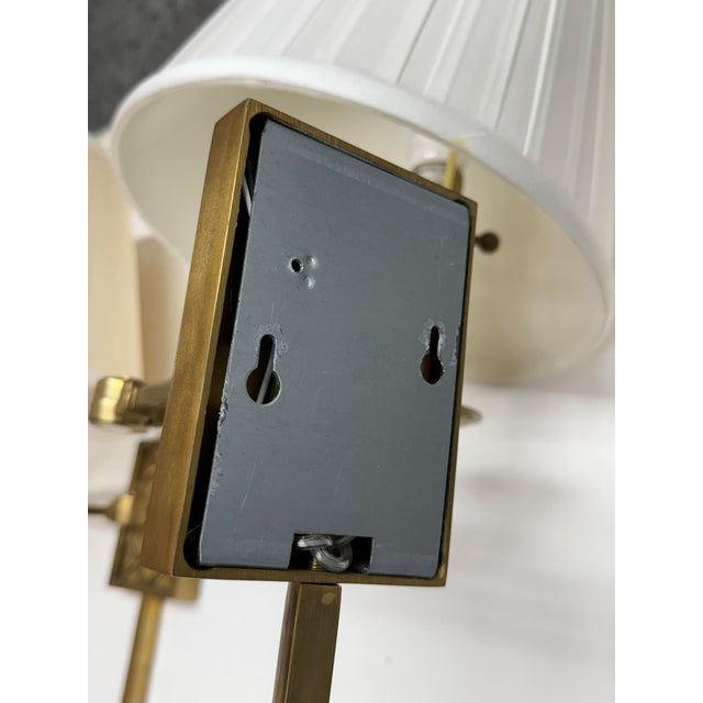 Alexa Hampton for Visual Comfort Signature Collection Gene Swing Arm Sconces, Pair For Sale - Image 12 of 12