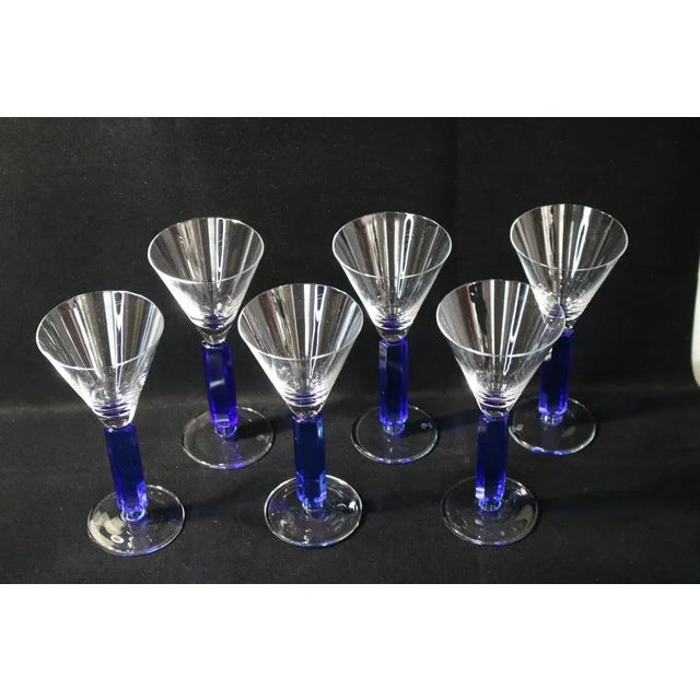 Art Deco Style Wine Glasses, 1962, Set of 6 For Sale - Image 3 of 9