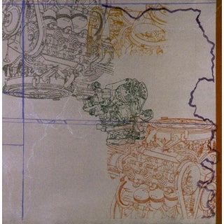 Lydia Dona, Steps Into the Elastic Gate II, 2007, Mixed Media with Aquatint For Sale