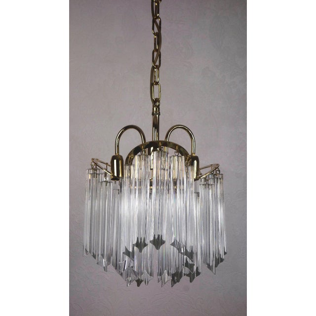 Italian Venini Murano Glass Chandeliers, 1970s, in Very Good conditions. Designed 1970 to 1979 I have official proof of...