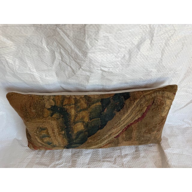 Antique 17th Century Brussels Foliate Tapestry Pillow For Sale In Los Angeles - Image 6 of 7