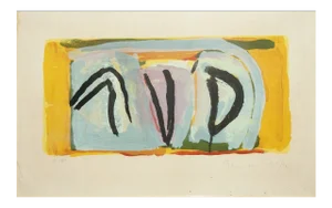 Bram Van Velde, Abstract Composition, 1973, Lithograph